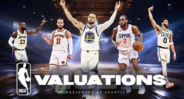 12月19日Sportico发布2024年NBA球队价值榜单，金州勇士居首